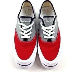 Jack Purcell Converse Red Gray Navy Tennis Shoes 5